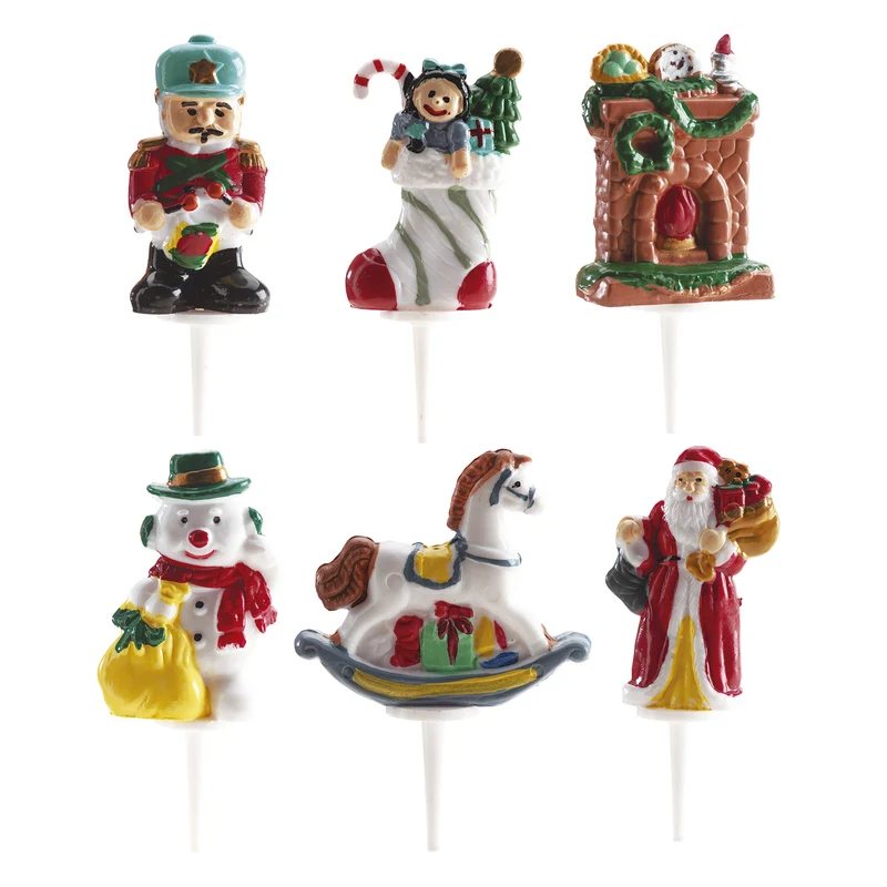 FIGURAS DE PLÁSTICO NAVIDAD 6 MODELOS 4.5CM