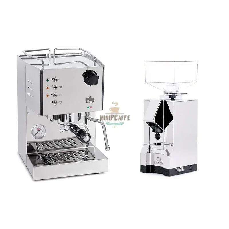 QuickMill 4100 Pippa with Eureka Silenzio Grinder