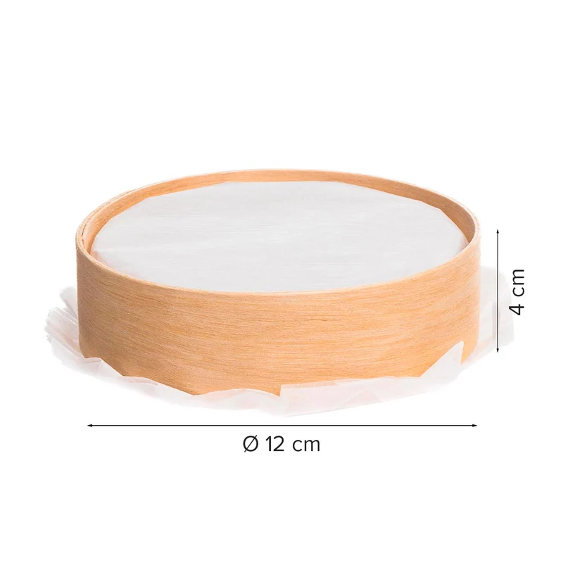 AROS DE MADERA 12 Ø X 4 H CM CON PAPEL - 60 UDS