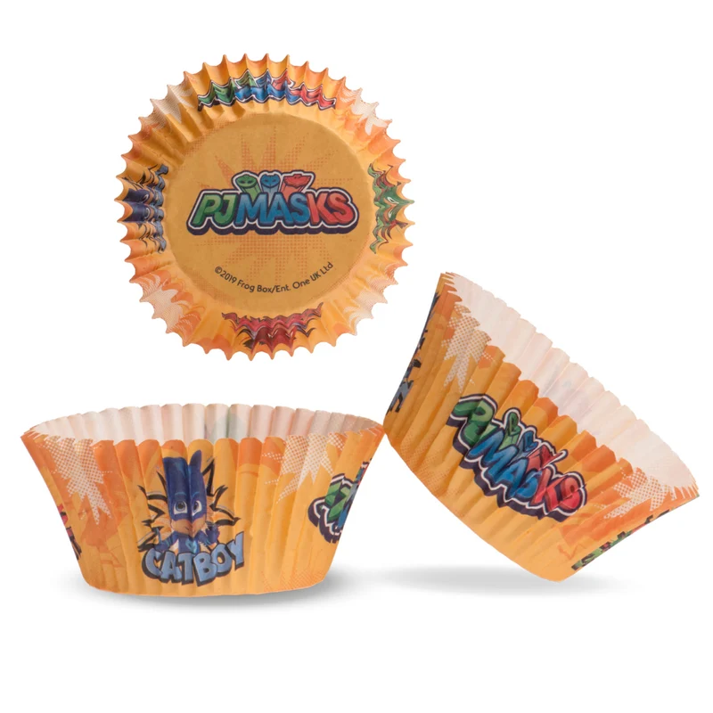BLISTER 25 CÁPSULAS CUPCAKE PJ MASKS Ø 5CM H 3 CM