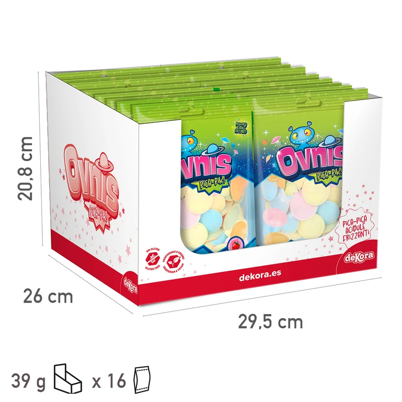 OVNIS OBLEA RELLENOS CON PICA PICA 39GR