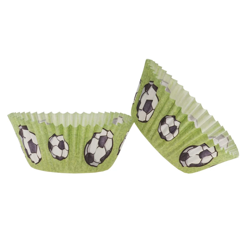 BLISTER 25 CÁPSULAS CUPCAKES FÚTBOL Ø 5CM H 3CM