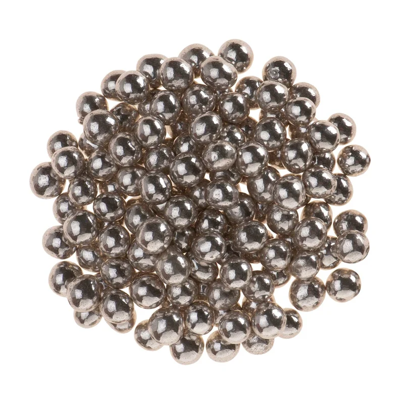 MINI PERLAS CHOCOLATE CRISPY PLATA Ø 0.5-0.6CM 350GR