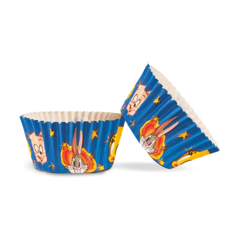 8 BLISTERS 50 CÁPSULAS CUPCAKE LOONEY TUNES Ø 5 CM x H 3 CM