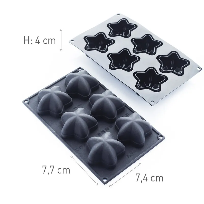 6 MOLDES MARINA 77X74XH40MM