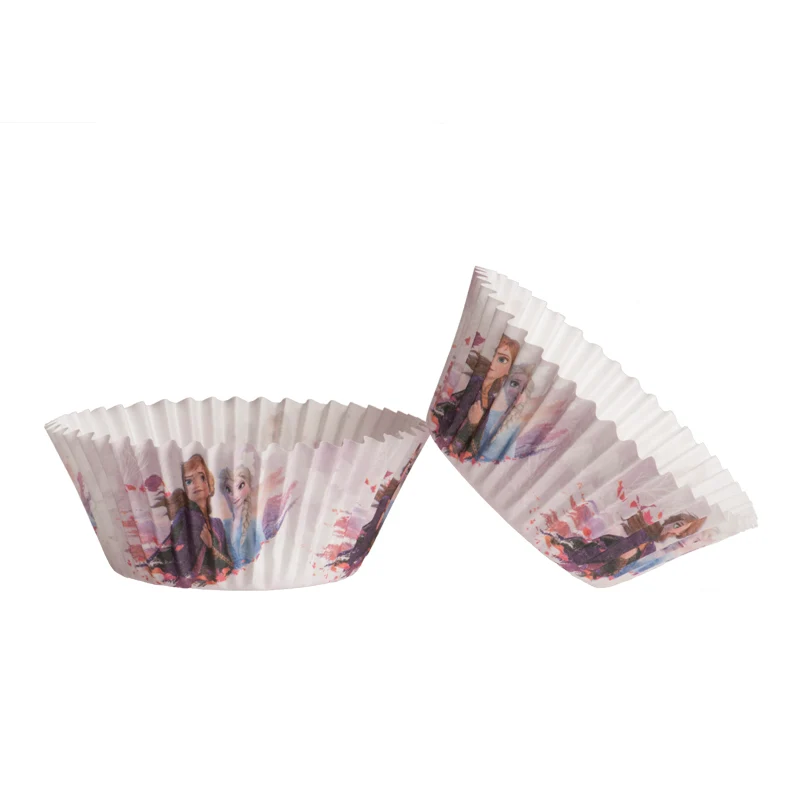 8 BLISTERS 25 CÁPSULAS CUPCAKE FROZEN Ø 5 CM X H 3 CM