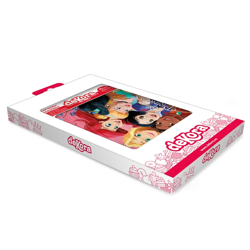 LÁMINA COMESTIBLE TARTA PRINCESAS DISNEY A5 14,8X21CM