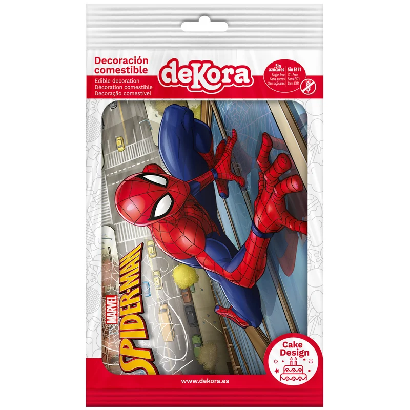 LÁMINA COMESTIBLE TARTA SPIDERMAN A5 14,8X21CM