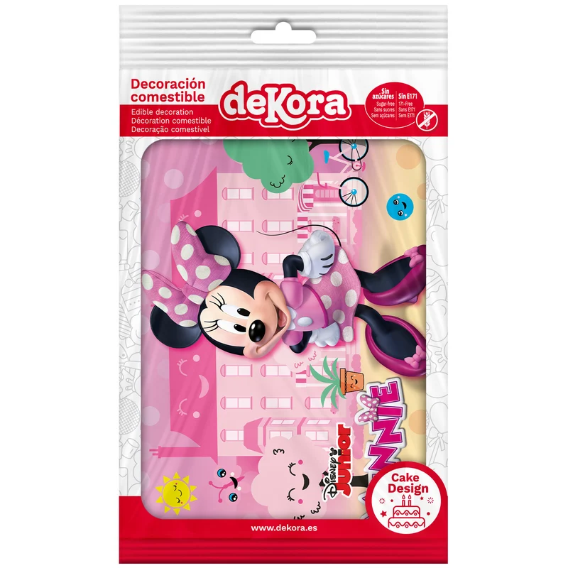 LÁMINA COMESTIBLE TARTA MINNIE MOUSE A5 14,8X21CM