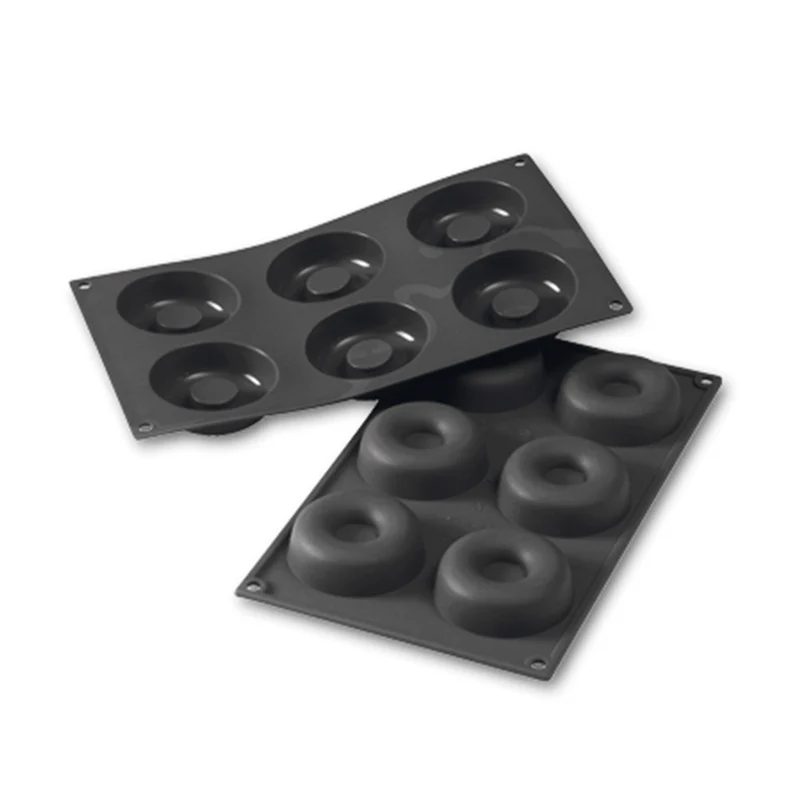 MOLDE SILICONA PARA 6 DONUTS Ø 75 MM H 25 MM