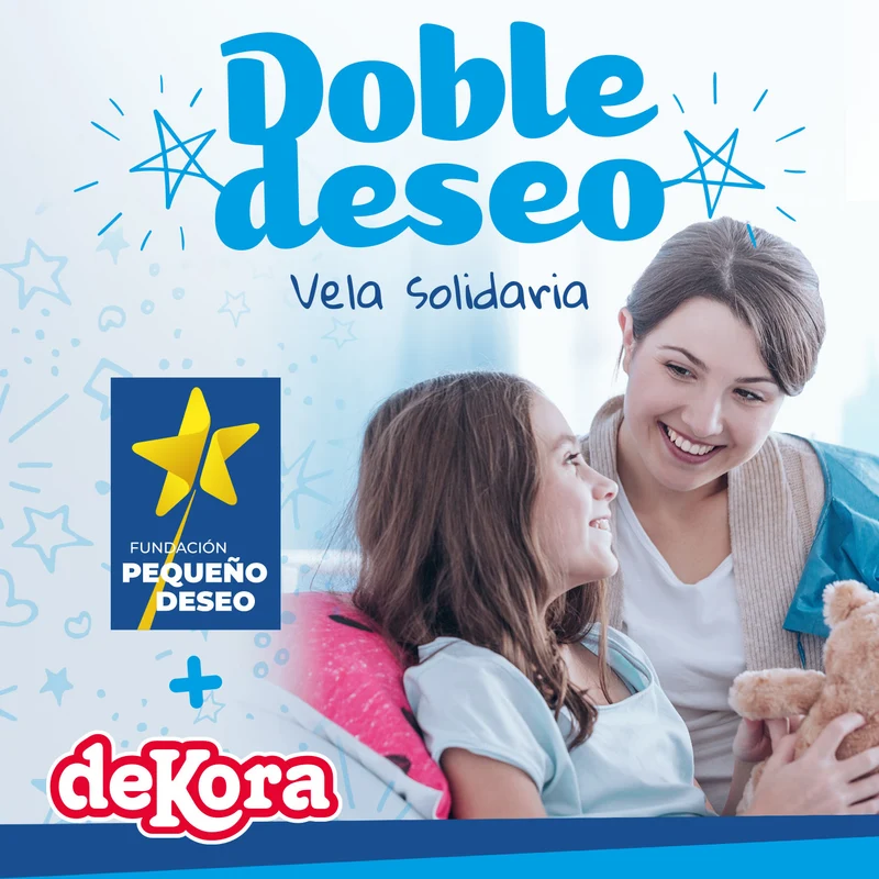 VELA CUMPLEAÑOS SOLIDARIA ESTRELLA DOBLE DESEO | Nº3