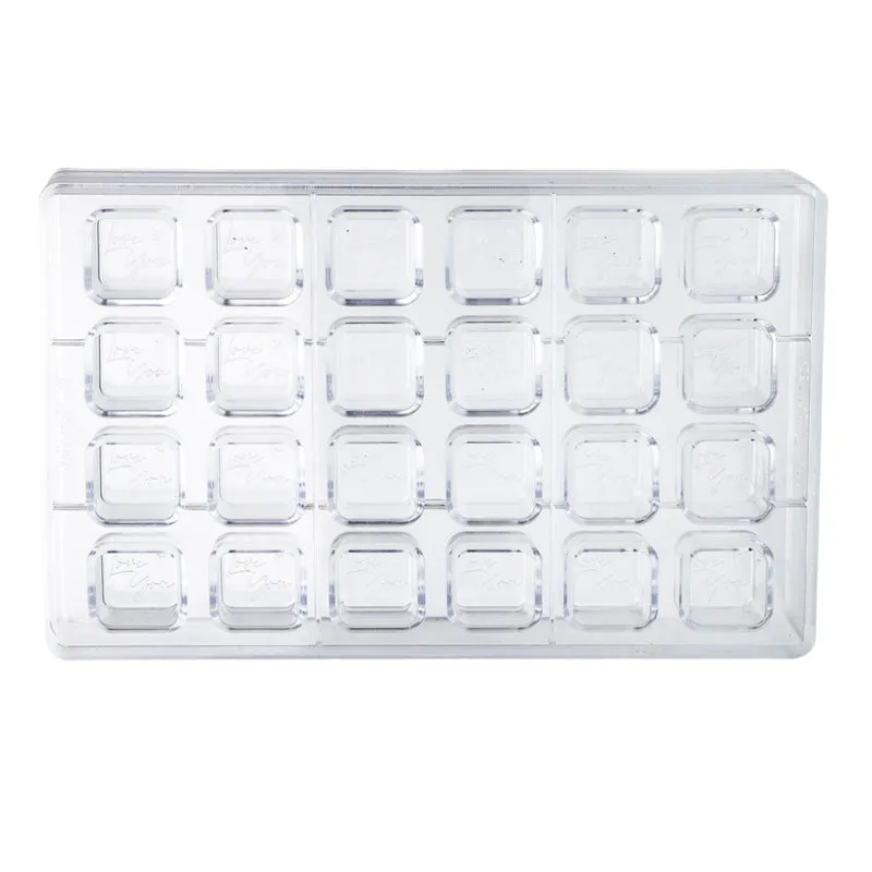 MOLDE POLICARBONATO BOMBONES LOVE YOU 275x175 x 26MM 24 UDS