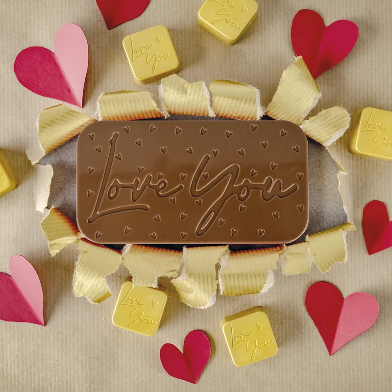 MOLDE POLICARBONATO LOVE YOU 275 x 175 x 26MM - 3 UDS