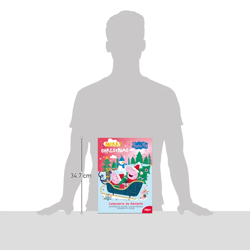 CALENDARIO CHOCOLATE PEPPA PIG TRINEO 50GR