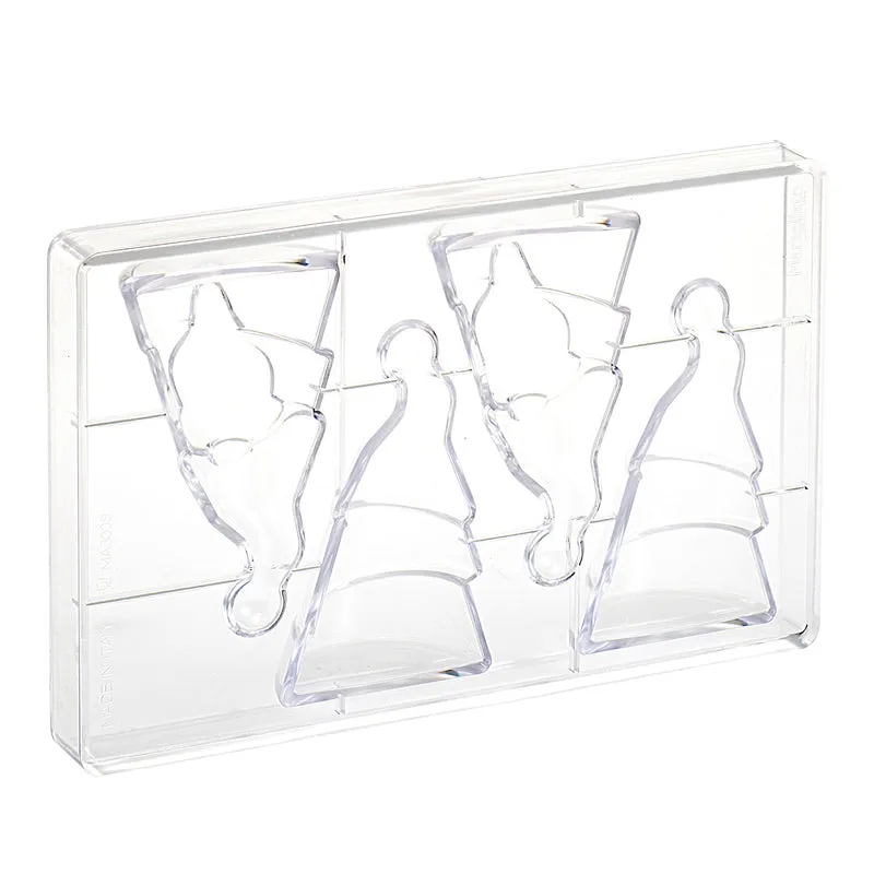 MOLDE POLICARBONATO PAPA NOEL Ø 70 H 120MM 4 PIEZAS