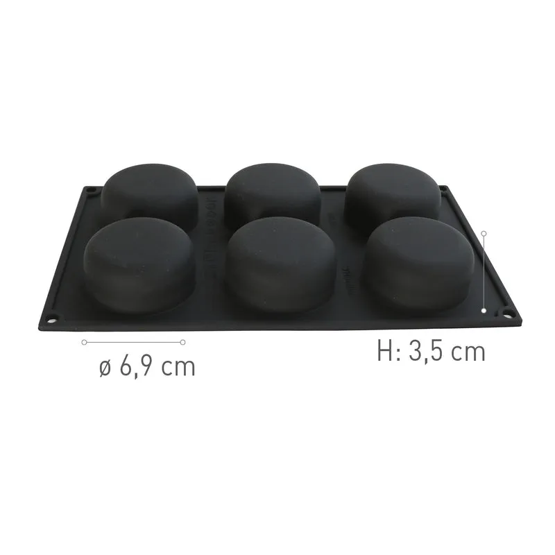 6 MOLDES CIRCLE DIAM69 H35MM