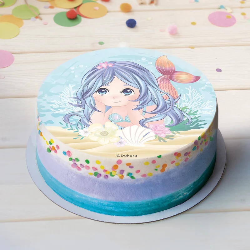 DISCO OBLEA TARTA SIRENITA 20CM