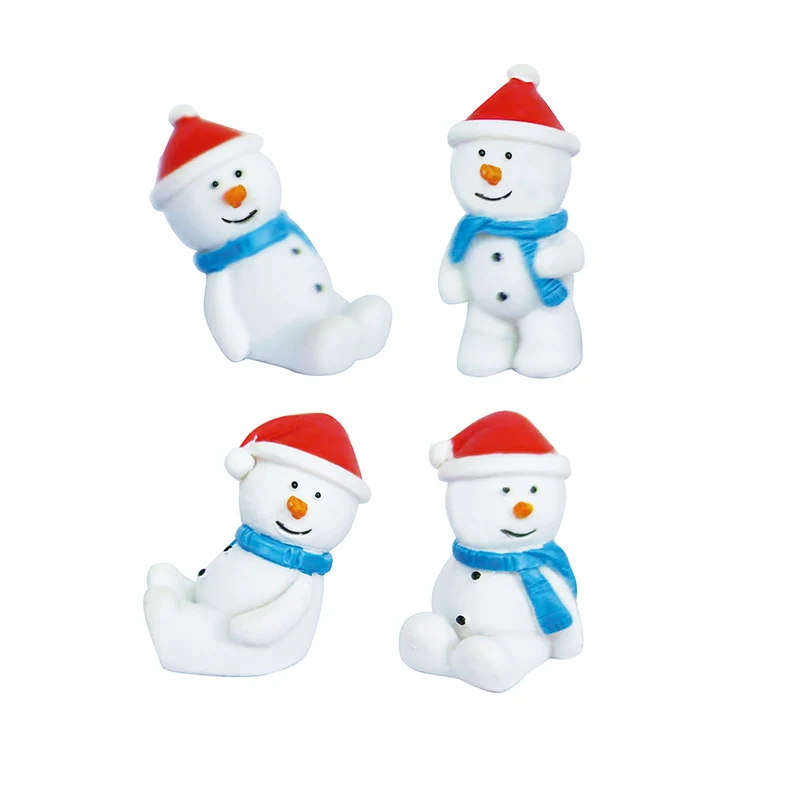 FIGURAS RESINA ROSCÓN MUÑECOS DE NIEVE 3~3.5CM