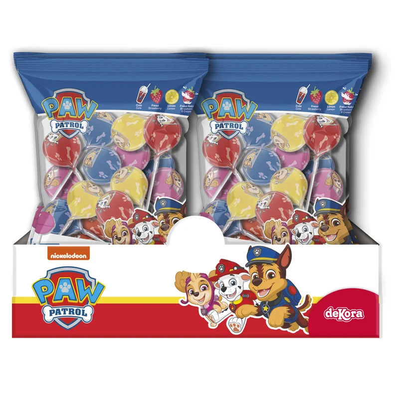 CARAMELO CON PALO SABORES SURT. PAW PATROL 12GR