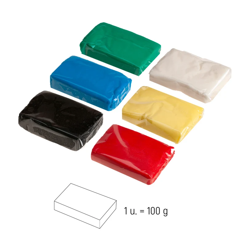 PACK FONDANT 6 COLORES PRIMARIOS 600GR