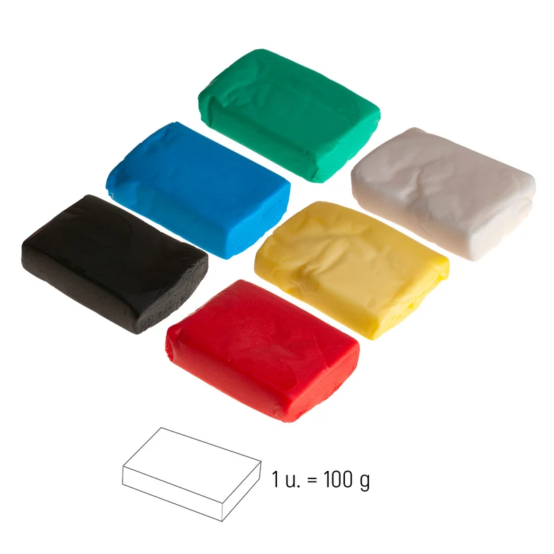 PACK FONDANT 6 COLORES PRIMARIOS 600GR