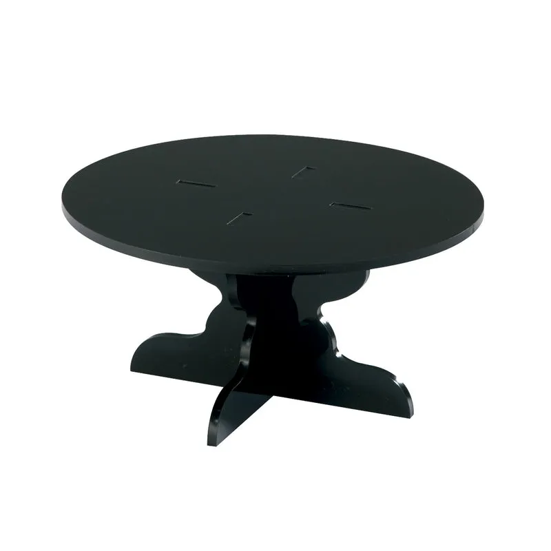 MINI SOPORTE PLEXIGLAS NEGRO Ø 21CM H 10.3CM