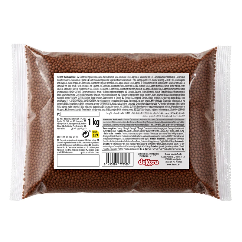 DEKOCRUNCHIES SABOR CAFÉ 1KG