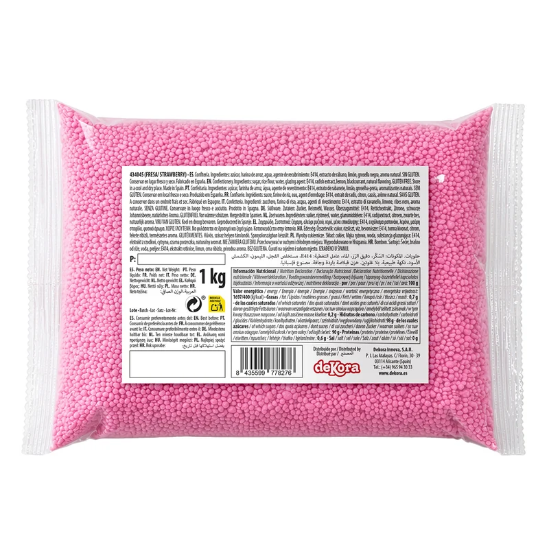 DEKOCRUNCHIES SABOR FRESA 1KG