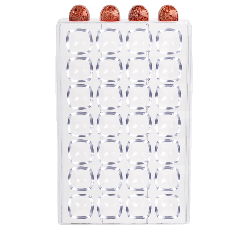 MOLDE POLICARBONATO 275 X 175 X 26 MM BOMBON GEMA - 28 PZS