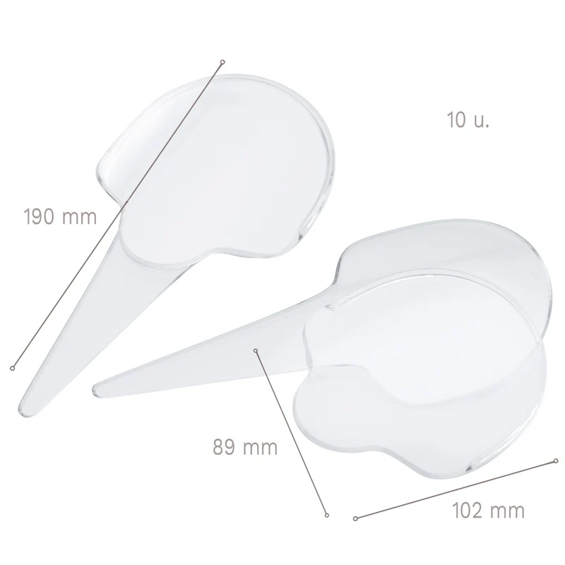 SOPORTES MARCADORES DE SABOR – KIT 10 UDS - 89X102H 190 MM