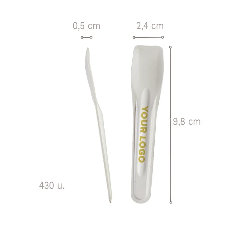 CUCHARA PAPEL HELADO 9,8 x 2,4 CMH 0,5CM -1 KG-430 UDS APROX