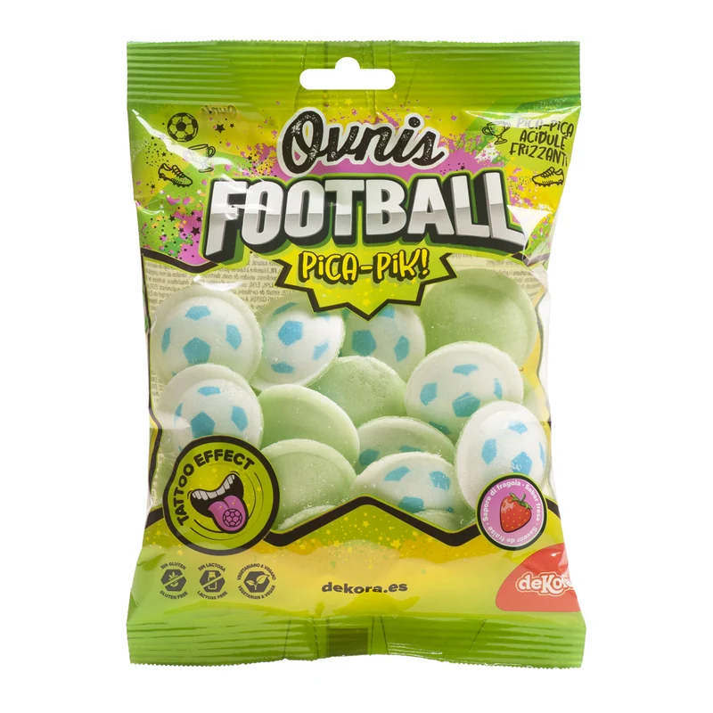 OVNIS RELLENOS CON PICA PICA TATTOO FÚTBOL 39GR