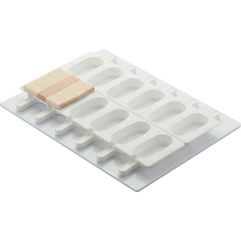 MOLDE HELADO CLÁSICO - 2 MOLDES DE 390X146 MM Y 50 PALITOS
