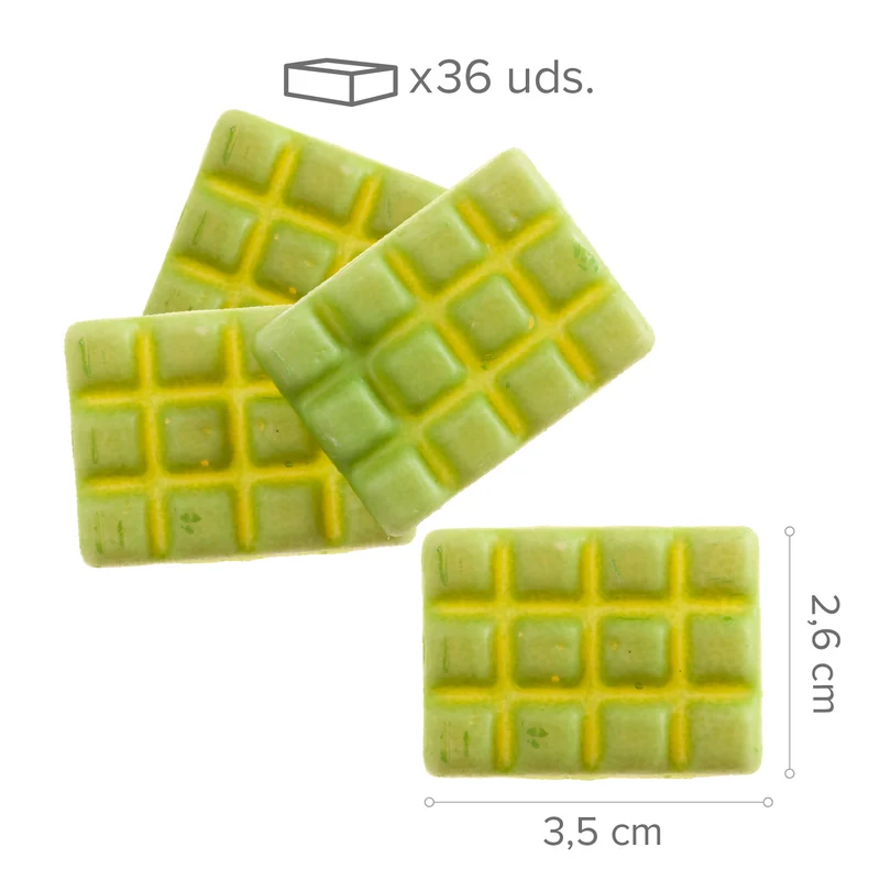 TABLETA PISTACHO SUCEDANEO 35X26MM - 36 UDS