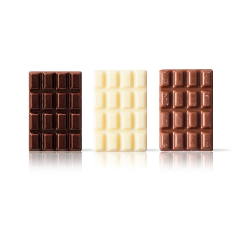 BARRITAS CHOCOLATE TRES CHOCOLATES 30X45 MM - 230 UDS