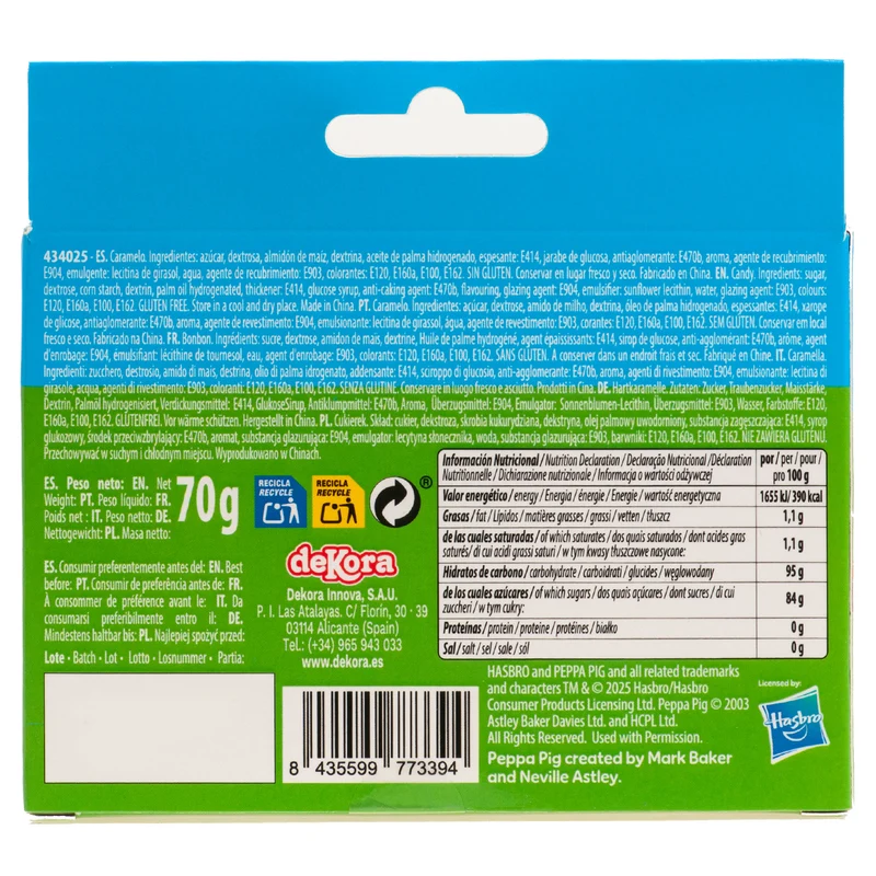 SPRINKLE MIX PEPPA PIG 70G (3X23.3G)