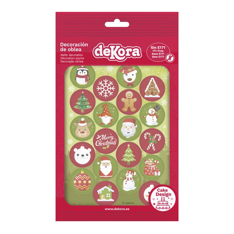 MINI DISCOS OBLEA NAVIDAD Ø 3,4CM -A5
