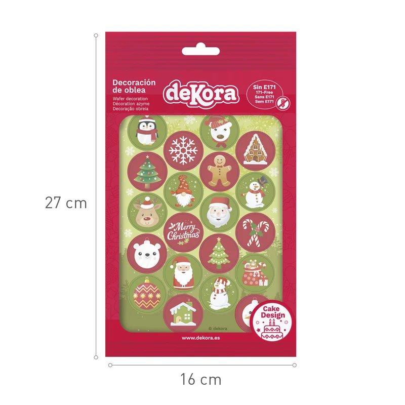 MINI DISCOS OBLEA NAVIDAD Ø 3,4CM -A5