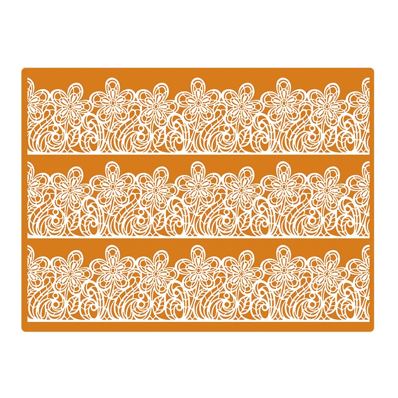 PLANTILLA PARA SWEET LACE FLORES 30X40CM.