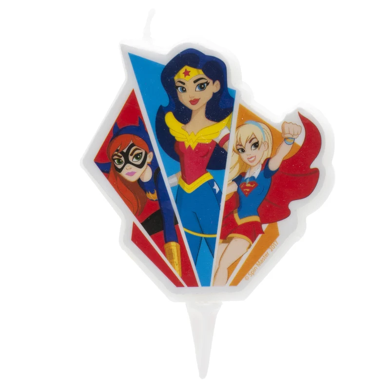 DISPLAY 12 VELAS 2D SUPER HERO GIRLS 7,5CM