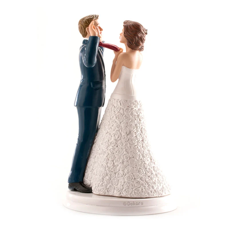 PAREJA DE BODA "MANOS ARRIBA" 20 CM