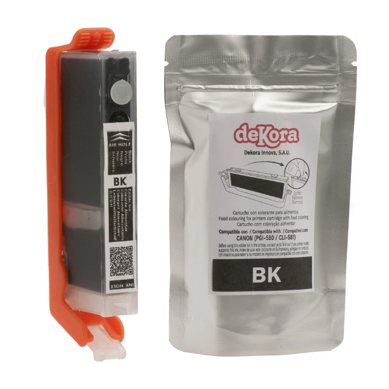CARTUCHO TINTA ALIMENTARIA CANON CLI580 - NEGRO