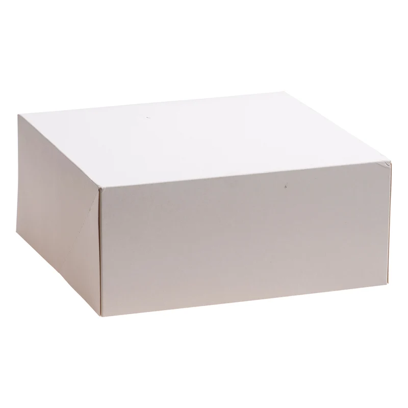 CAJA TARTA BLANCA CARTÓN 32X32X13CM