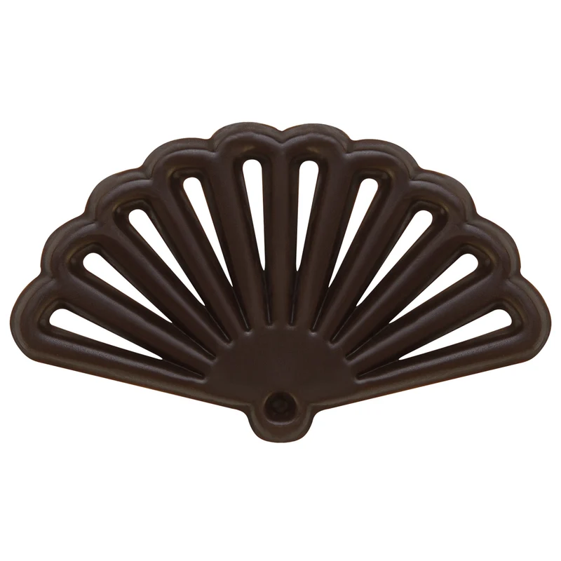 ABANICO ORIENTAL DE CHOCOLATE NEGRO 5.9X3.5CM