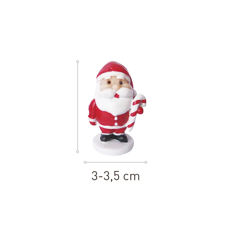 FIGURAS RESINA ROSCÓN PAPÁ NOEL 3~3.5CM