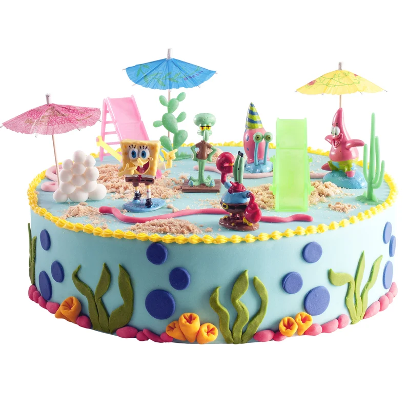 KIT PVC BOB ESPONJA PARA DECORAR TARTAS