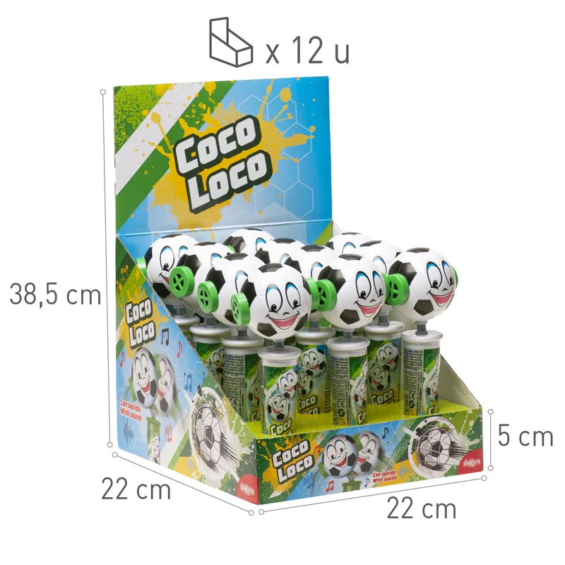 COCOLOCO FÚTBOL CON CARAMELOS 15GR