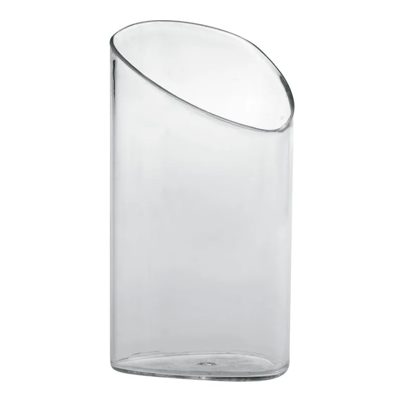 VASITO PLASTICO TRANSPARENTE TUBE Ø40 H85MM CAP.80ML
