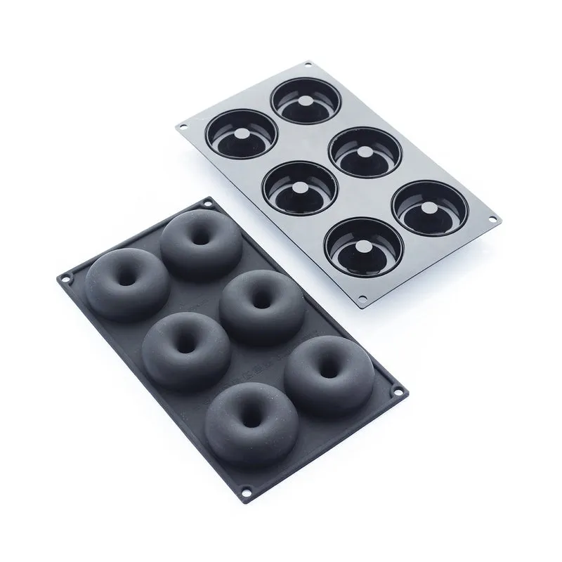 6 MOLDES DONUTS DIAM 75MM H30MM