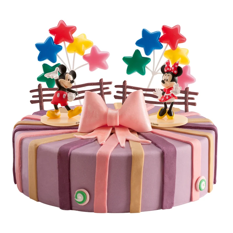 KIT PVC RETAIL MICKEY Y MINNIE PARA DECORAR TARTAS